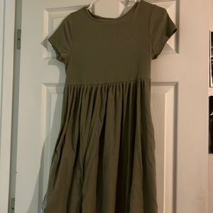 Olive green dress